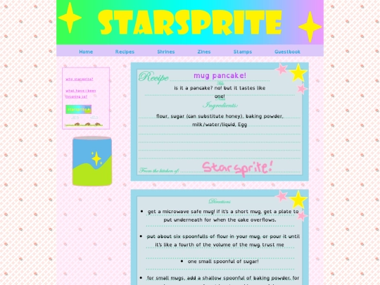 recipes/mugpancake screenshot