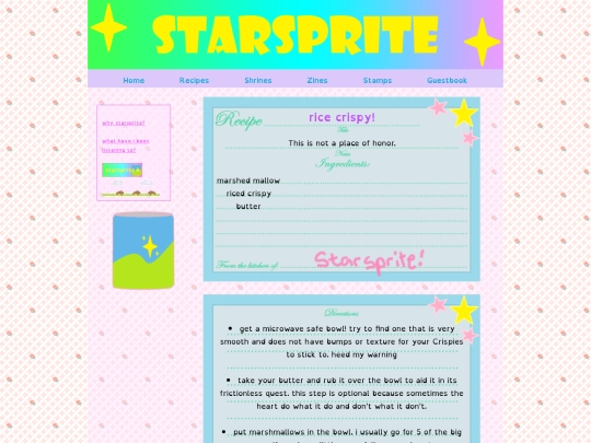recipes/ricecrispies screenshot