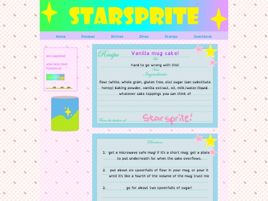recipes/vanillamugcake screenshot