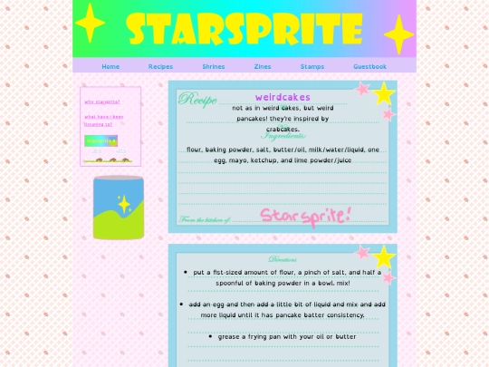 recipes/weirdcake screenshot