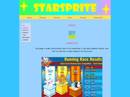 shrines/Webkinz screenshot