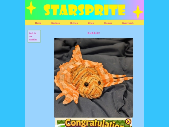 shrines/Webkinz/petpages/bubble screenshot