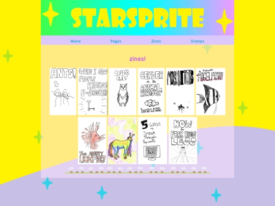zines screenshot