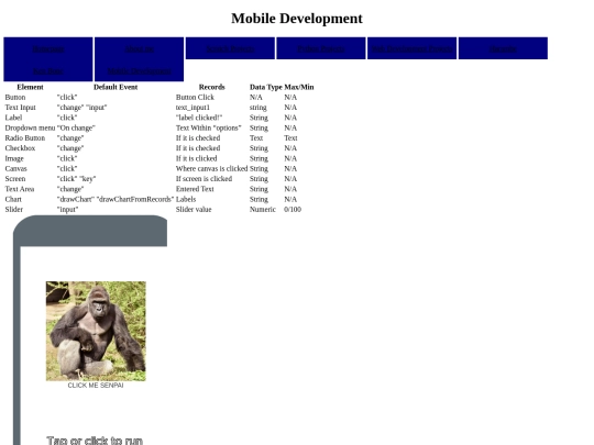 mobileDev screenshot