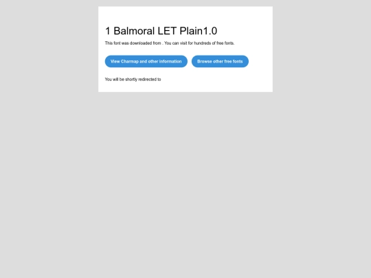 1 Balmoral LET Plain1.0/readme screenshot