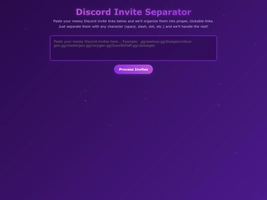 INVITESEPARATORXDesg screenshot