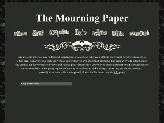 links screenshot