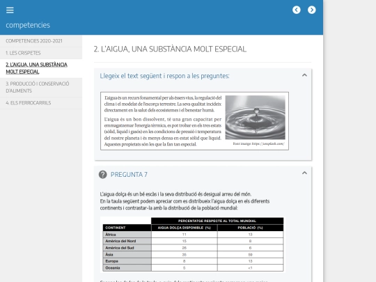 competencies/2_laigua_una_substncia_molt_especial screenshot
