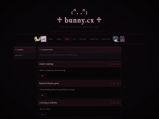 blog screenshot