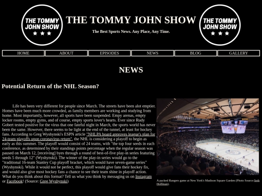project/news screenshot