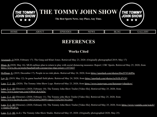 project/references screenshot