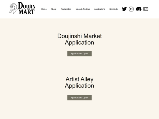 Applications screenshot