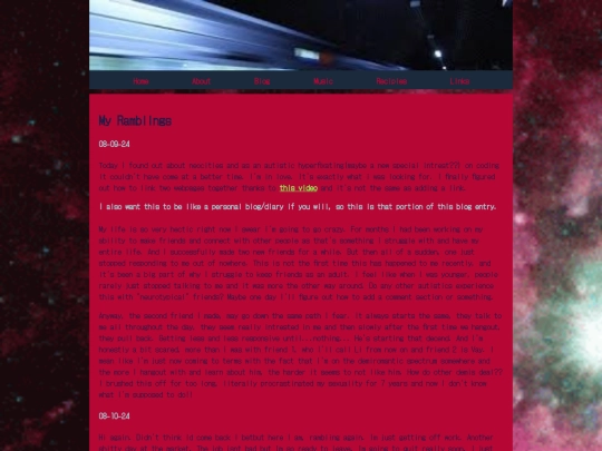 blog screenshot
