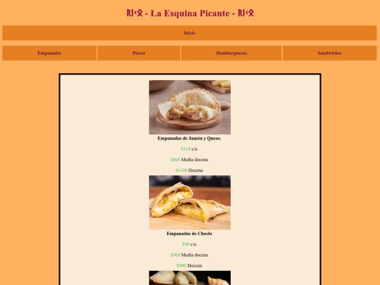 Nicolás Dusso HTML/Empanadas screenshot