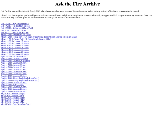 askthefire/askthefireindex screenshot