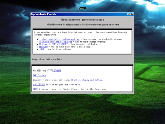 Credits screenshot
