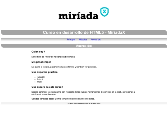 acercade screenshot