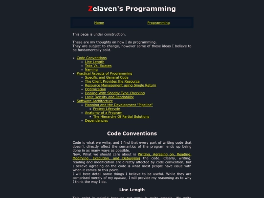 programming screenshot