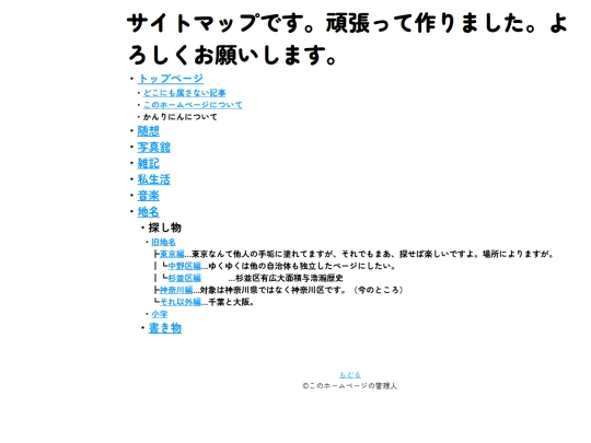 sitemap screenshot