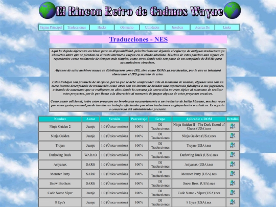 traducciones-nes screenshot