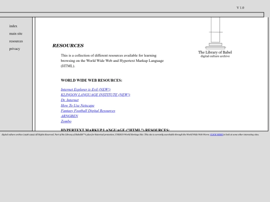 resources screenshot