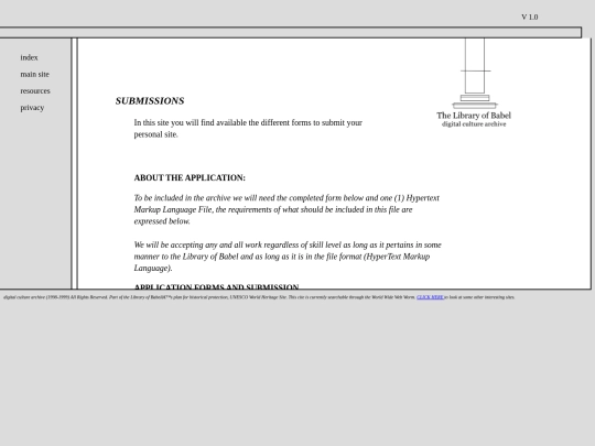 submissions screenshot