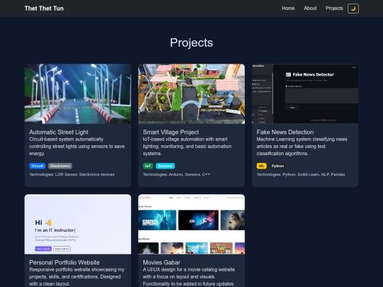 projects screenshot
