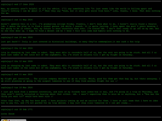 journal screenshot