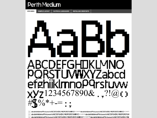 resources/font_1/perth_1-demo screenshot