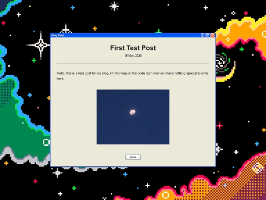 posts/2026-05-15-First-Test-Post screenshot