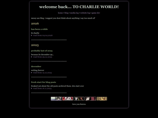 blog screenshot