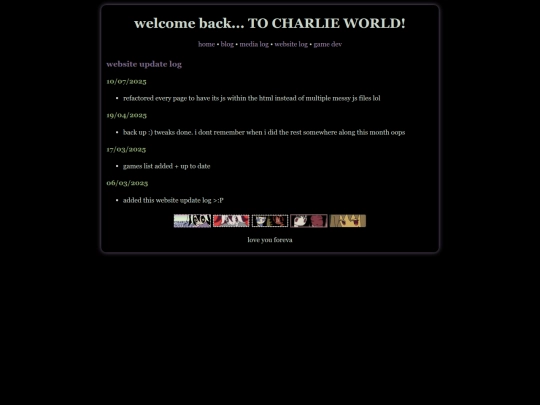 log screenshot