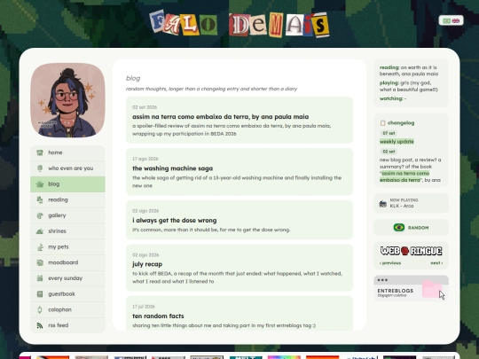 blog screenshot