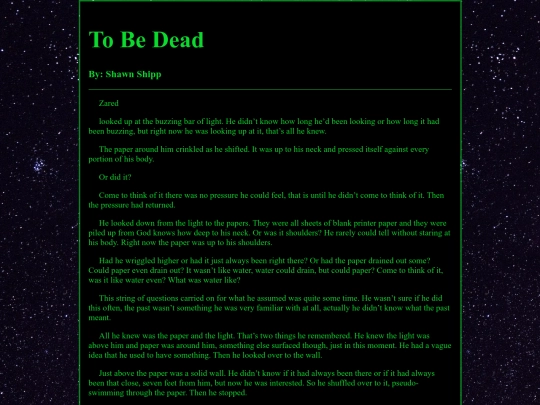 html/To_Be_Dead screenshot