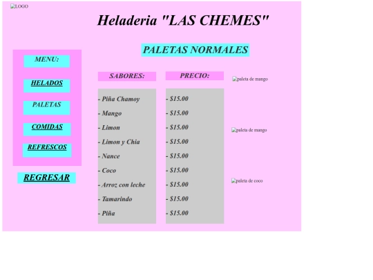 PALETAS NORMALES screenshot