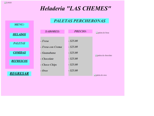 PALETAS PERCHERONAS screenshot