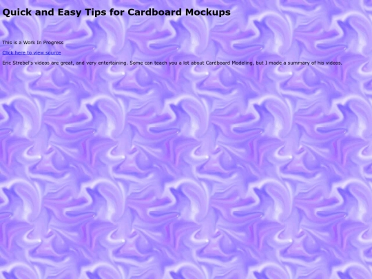 Cardboard_Modeling screenshot