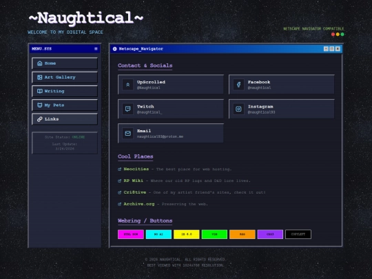links screenshot