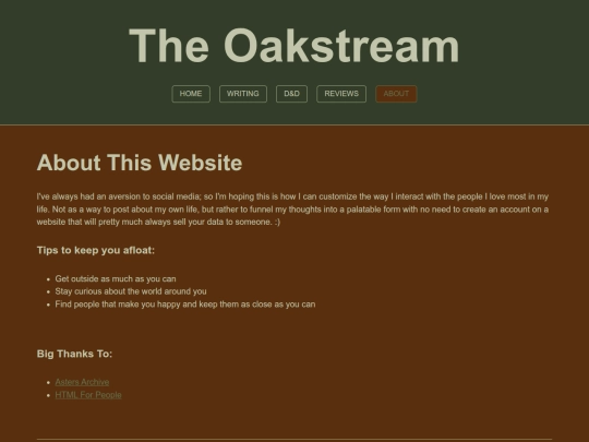 aboutme screenshot