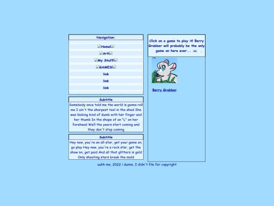 Games screenshot