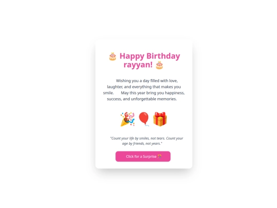 Birthday  screenshot
