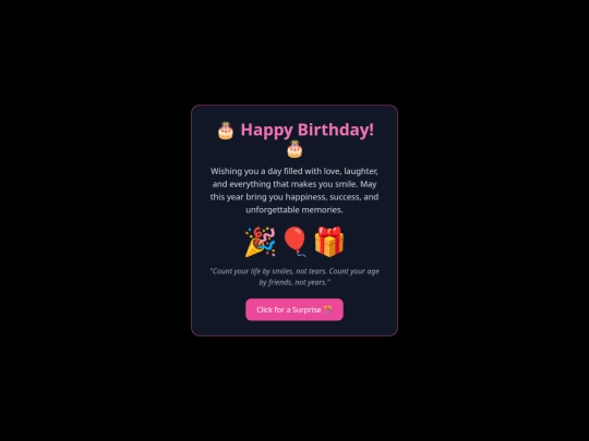 Suprise screenshot