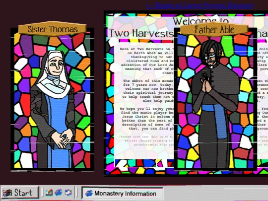 projects/monastery/MonasteryProject screenshot
