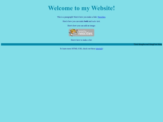 myfirstwebsite screenshot