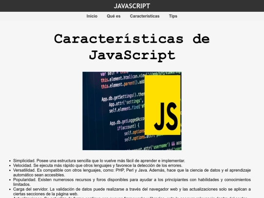act25/caracteristicas screenshot