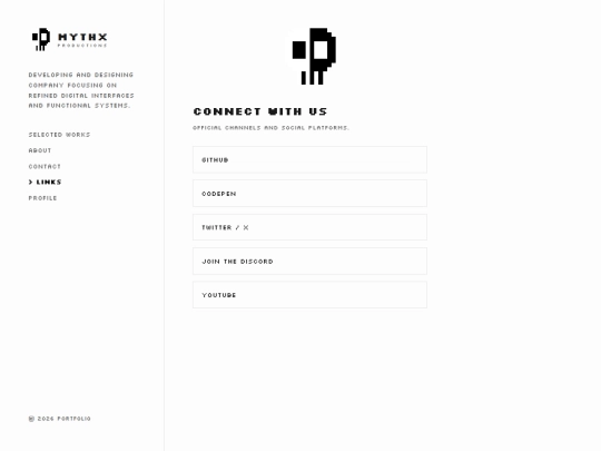 Links screenshot