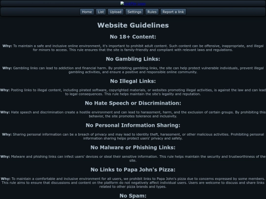rules screenshot