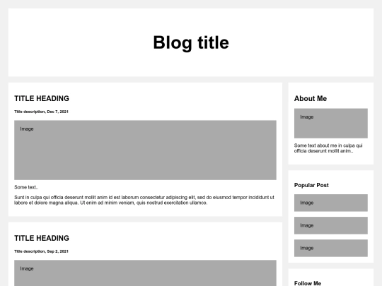 Blog Template/Index screenshot