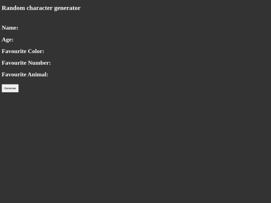 Random character/Index screenshot