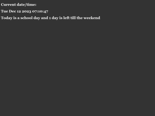 days/Index screenshot